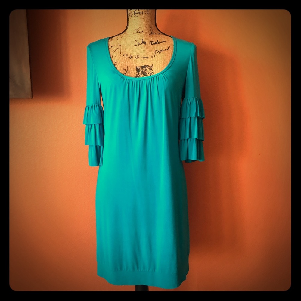 PRICE ✂️STEAL🌟 Teal Trina Turk Dress